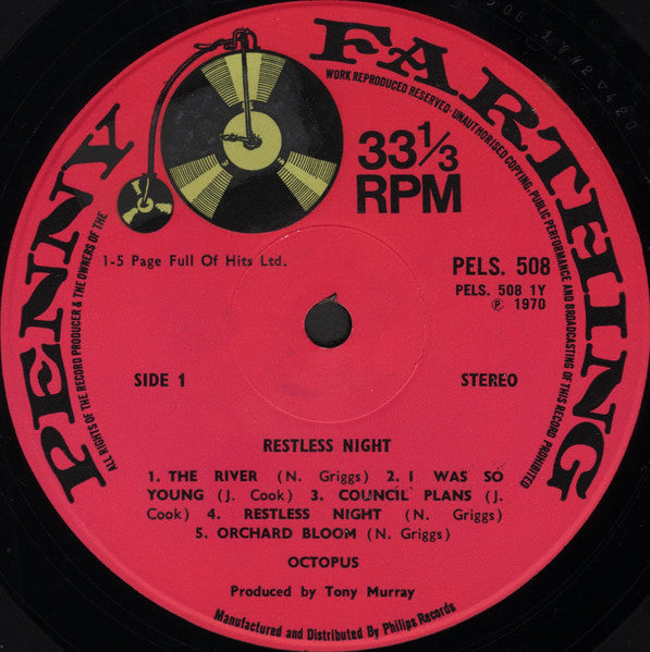 Octopus  ~ Restless Night (Vinyl) - Djungel & Jazz