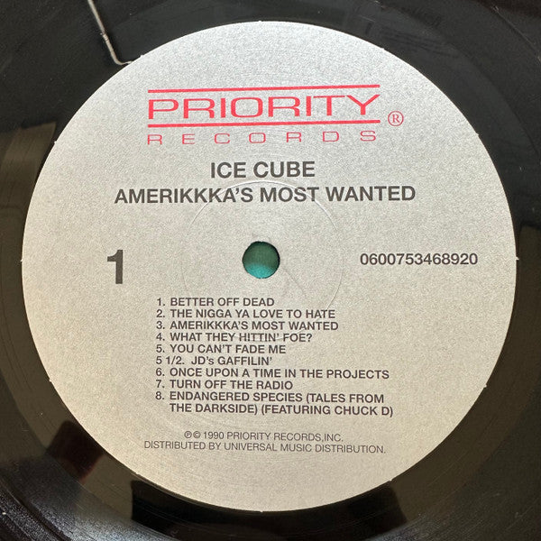 Ice Cube ~ AmeriKKKa's Most Wanted (Vinyl) - Djungel & Jazz