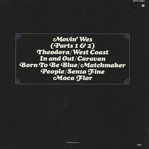 Wes Montgomery ~ Movin' Wes (Vinyl) - Djungel & Jazz