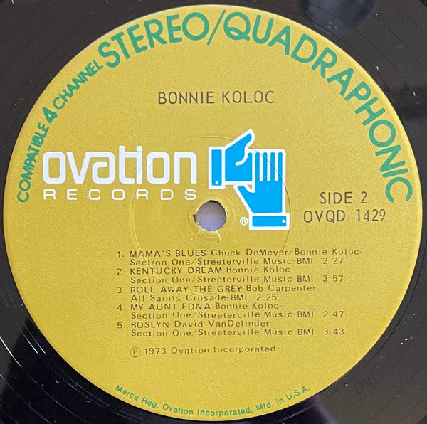 Bonnie Koloc ~ Bonnie Koloc (Vinyl) - Djungel & Jazz