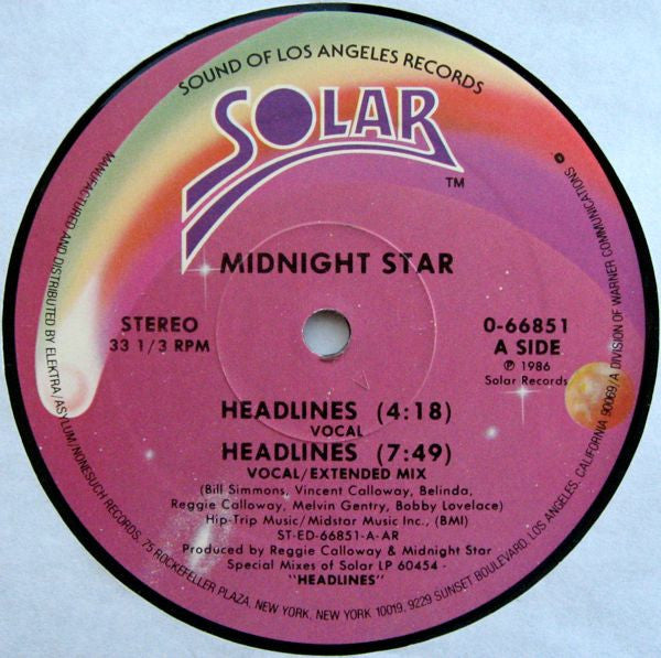 Midnight Star ~ Headlines (Vinyl) - Djungel & Jazz