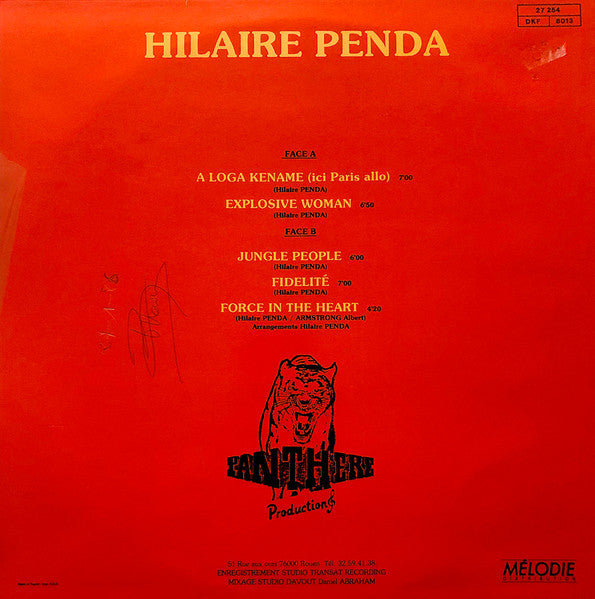 Hilaire Penda : Jungle People (LP)