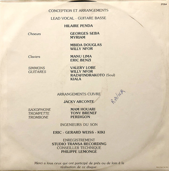 Hilaire Penda : Jungle People (LP)