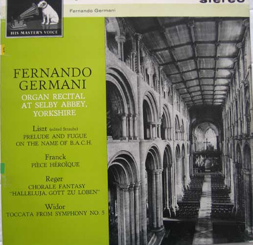 Fernando Germani ~ Organ Recital At Selby Abbey, Yorkshire (Vinyl) - Djungel & Jazz