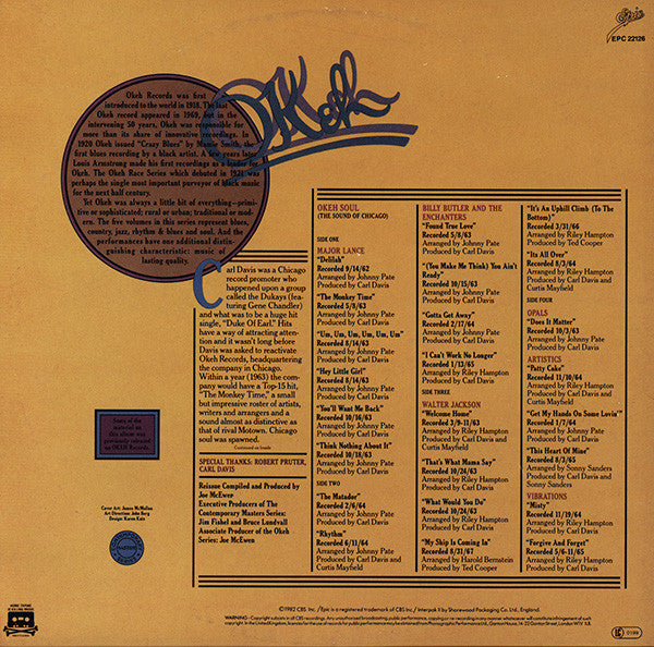 Various ~ Okeh Soul (Vinyl) - Djungel & Jazz