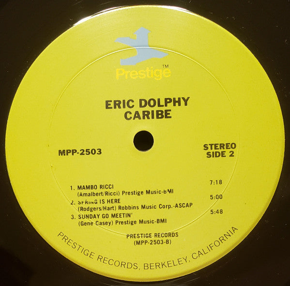 Eric Dolphy With The Latin Jazz Quintet ~ Caribé (Vinyl) - Djungel & Jazz