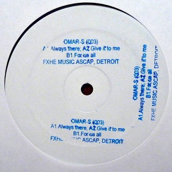 Omar-S : 003 (12", W/Lbl)