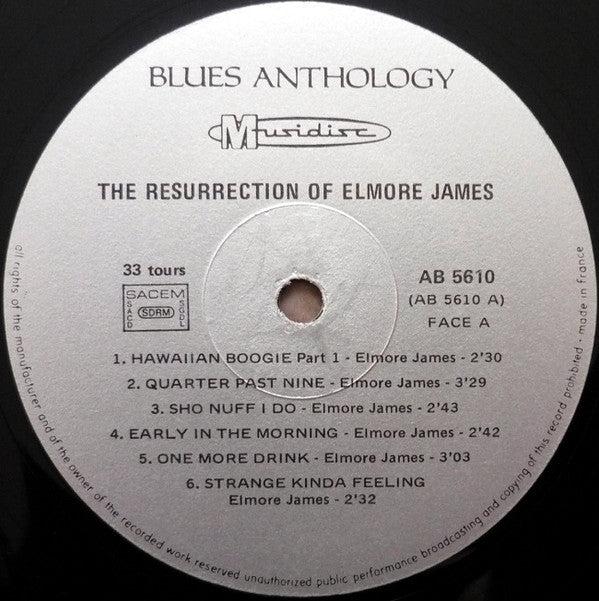 Elmore James : The Resurrection Of Elmore James (LP, Comp, RE)