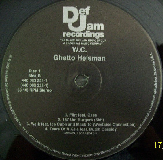 WC ~ Ghetto Heisman (Vinyl) - Djungel & Jazz