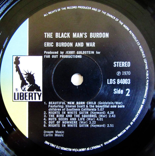 Eric Burdon & War ~ The Black-Man's Burdon (Vinyl) - Djungel & Jazz