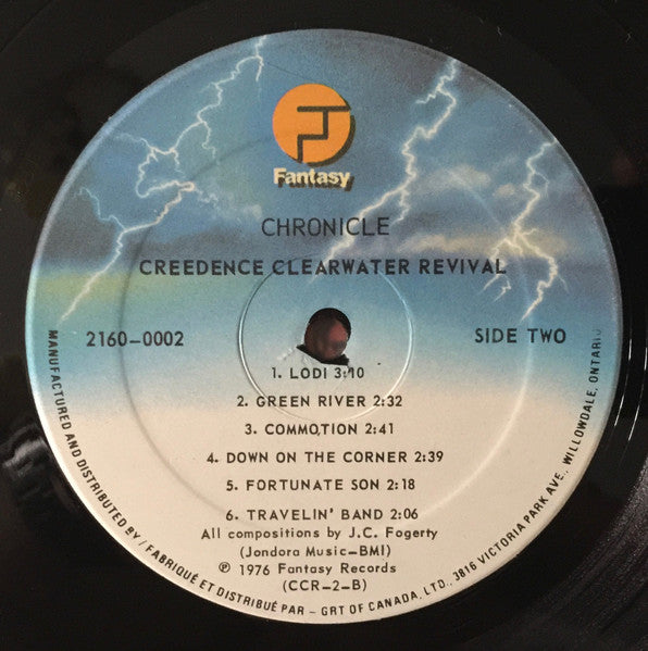 Creedence Clearwater Revival Featuring John Fogerty : Chronicle - The 20 Greatest Hits (2xLP, Comp, Gat)