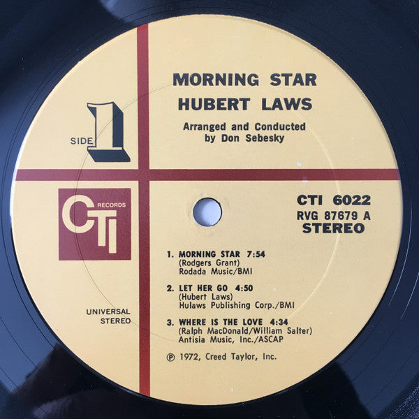 Hubert Laws : Morning Star (LP, Album, Gat)