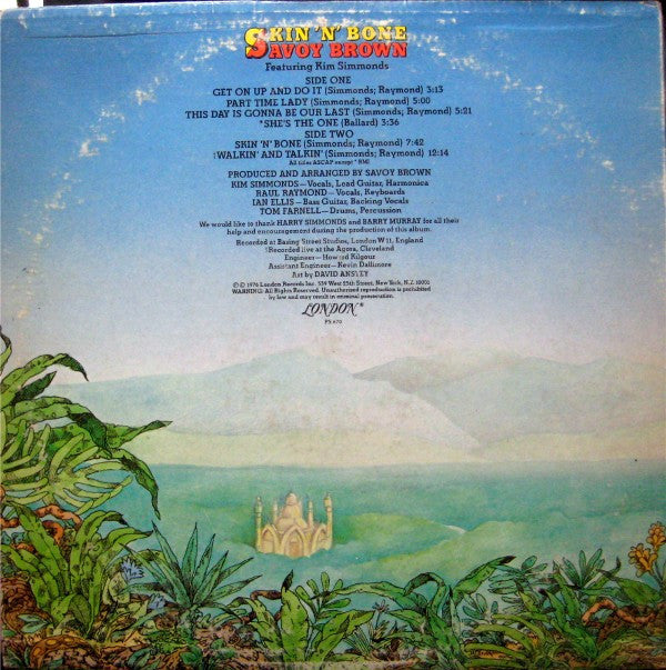 Savoy Brown ~ Skin 'N' Bone (Vinyl) - Djungel & Jazz