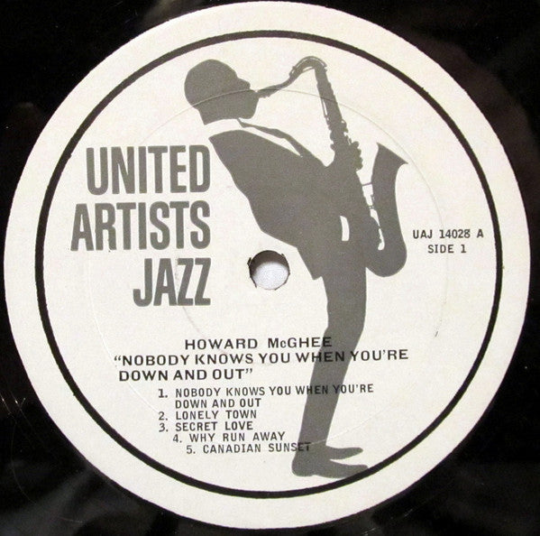 Howard McGhee : Nobody Knows You When You're Down And Out (LP, Album, Mono)