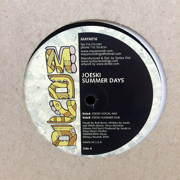 Joeski : Summer Days (12")