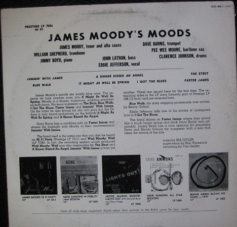 James Moody ~ James Moody's Moods (Vinyl) - Djungel & Jazz