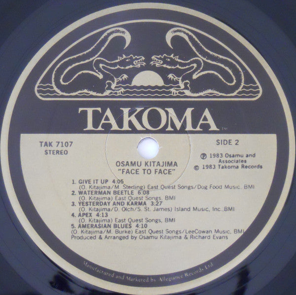 Osamu Kitajima ~ Face To Face (Vinyl) - Djungel & Jazz