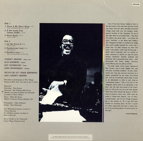 Johnny Griffin ~ NYC Underground (Vinyl) - Djungel & Jazz
