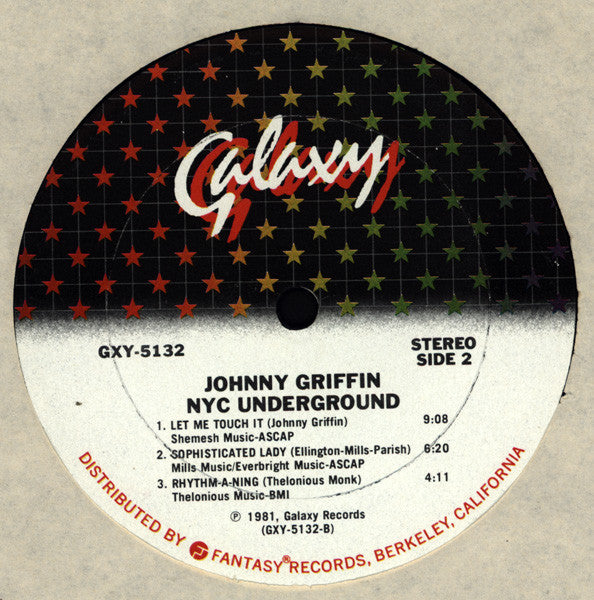 Johnny Griffin ~ NYC Underground (Vinyl) - Djungel & Jazz