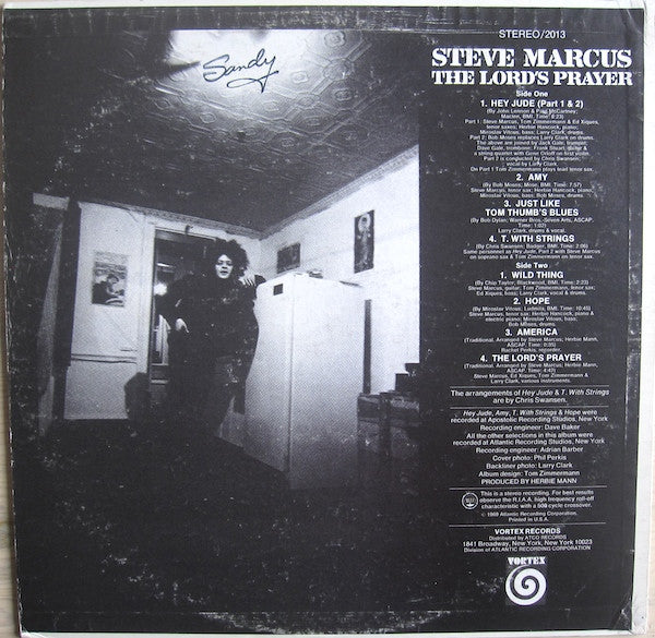 Steve Marcus ~ The Lord's Prayer (Vinyl) - Djungel & Jazz