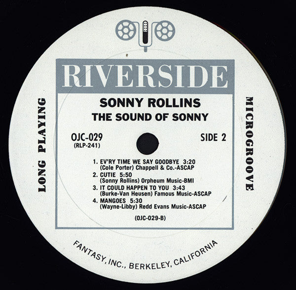Sonny Rollins : The Sound Of Sonny (LP, Album, Mono, RE)