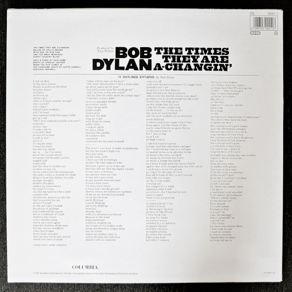 Bob Dylan ~ The Times They Are A Changin' (Vinyl) - Djungel & Jazz