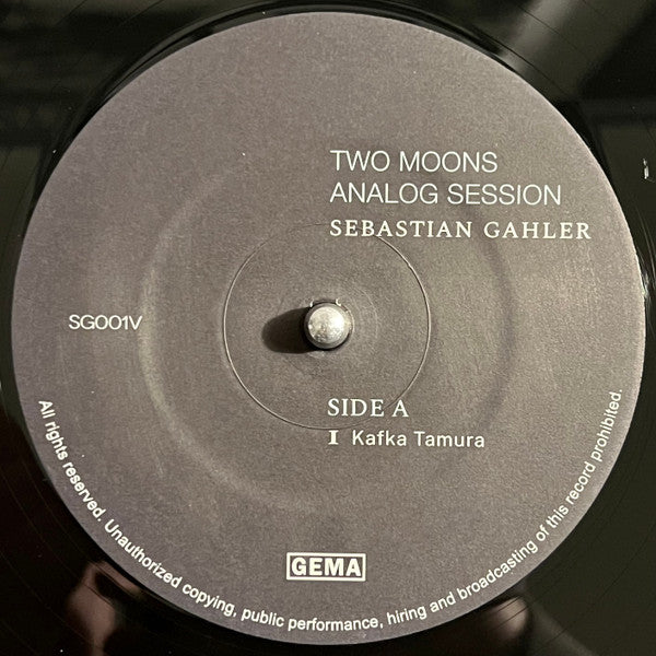 Sebastian Gahler : Two Moons Analog Session (12", EP, Ltd, 180)