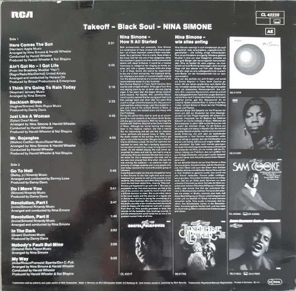 Nina Simone ~ Black Soul (Vinyl) - Djungel & Jazz