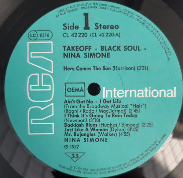 Nina Simone ~ Black Soul (Vinyl) - Djungel & Jazz