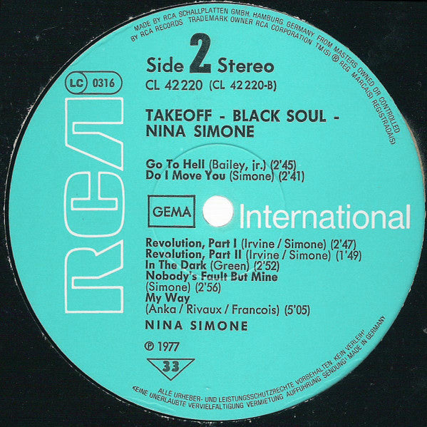 Nina Simone ~ Black Soul (Vinyl) - Djungel & Jazz