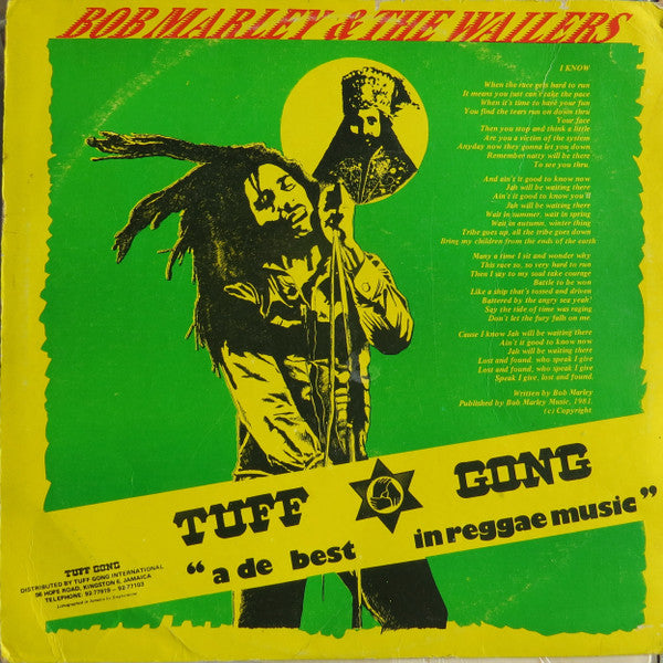 Bob Marley & The Wailers : I Know (12", Single)