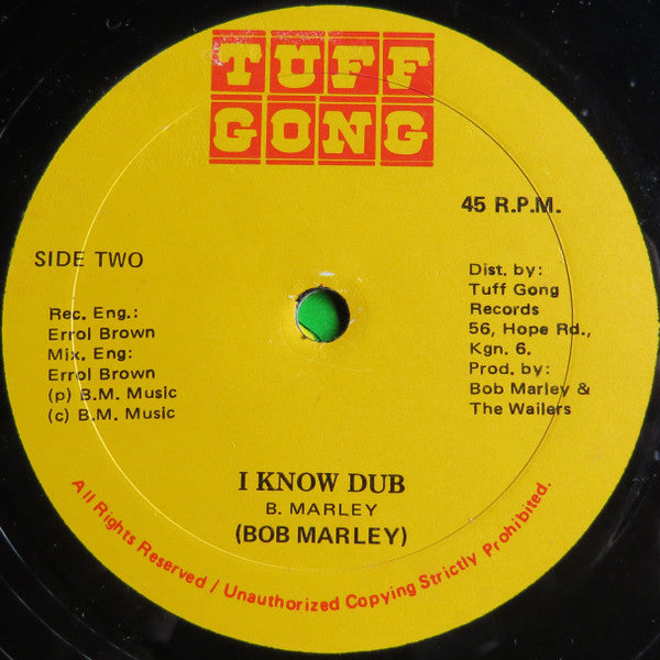 Bob Marley & The Wailers : I Know (12", Single)