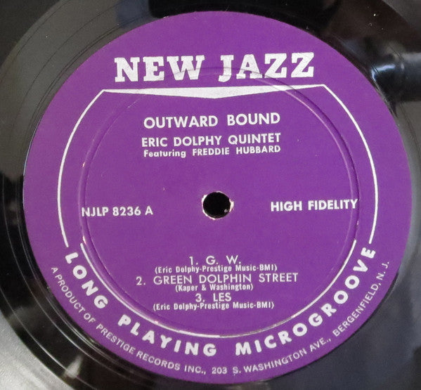Eric Dolphy Quintet Featuring Freddie Hubbard : Outward Bound (LP, Album, Mono)