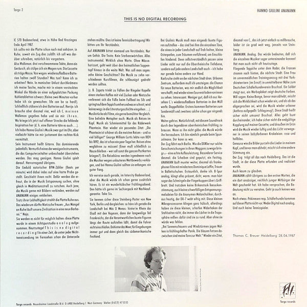 Hanno Giulini : Ananann (LP, Album)