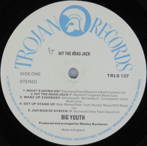 Big Youth : Hit The Road Jack (LP)