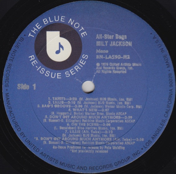 Milt Jackson ~ All-Star Bags (Vinyl) - Djungel & Jazz