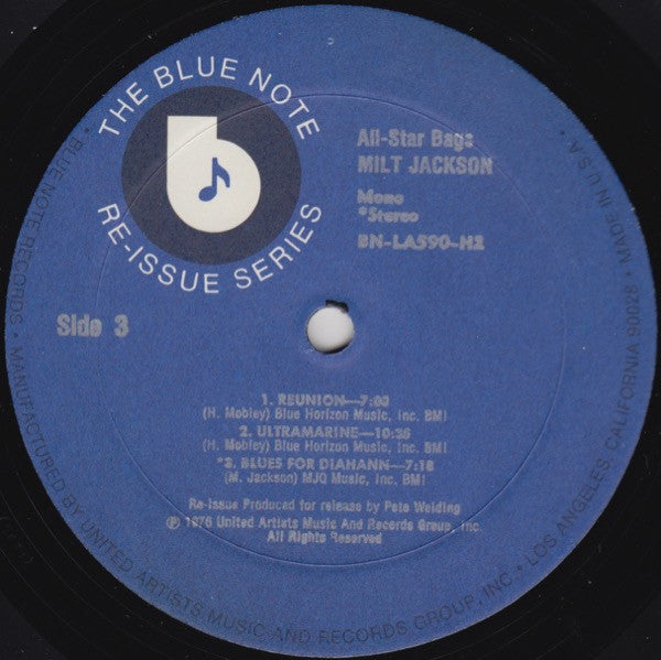 Milt Jackson ~ All-Star Bags (Vinyl) - Djungel & Jazz