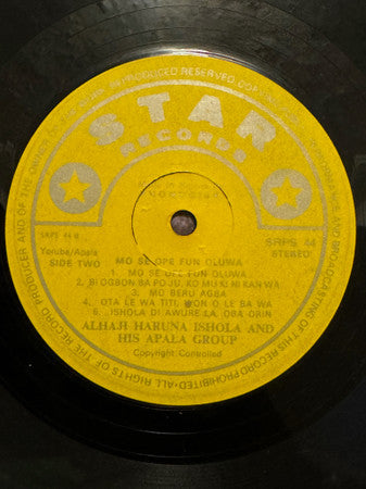 Haruna Ishola And His Apala Group ~ Alhaji Haruna Ishola Bello & His Apala Group (Vinyl) - Djungel & Jazz