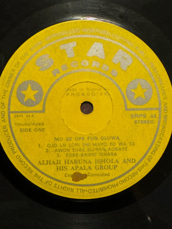 Haruna Ishola And His Apala Group ~ Alhaji Haruna Ishola Bello & His Apala Group (Vinyl) - Djungel & Jazz
