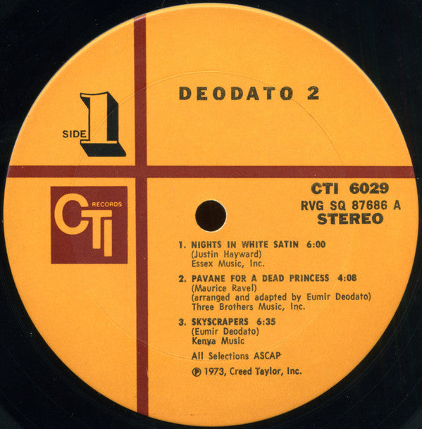 Deodato ~ Deodato 2 (Vinyl) - Djungel & Jazz