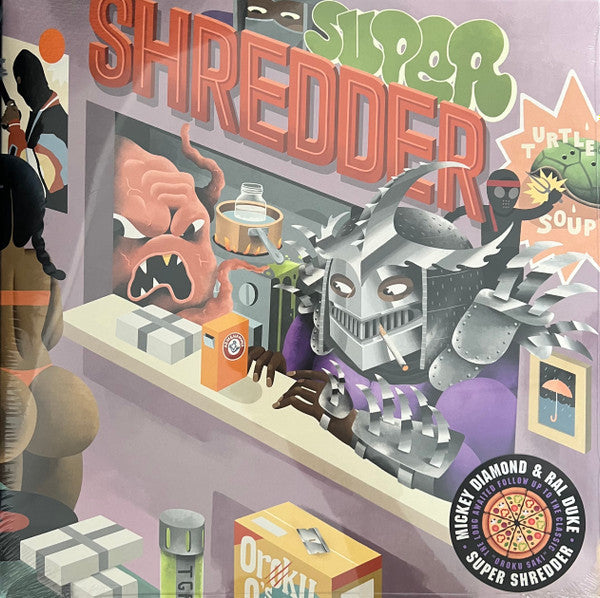 Mickey Diamond x Ral Duke : Super Shredder (LP, Album, Ltd, Num, Ora)