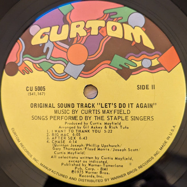 The Staple Singers ~ Let's Do It Again (Original Soundtrack) (Vinyl) - Djungel & Jazz