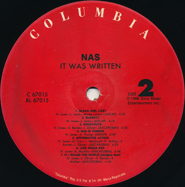 Nas : It Was Written (LP, Album)