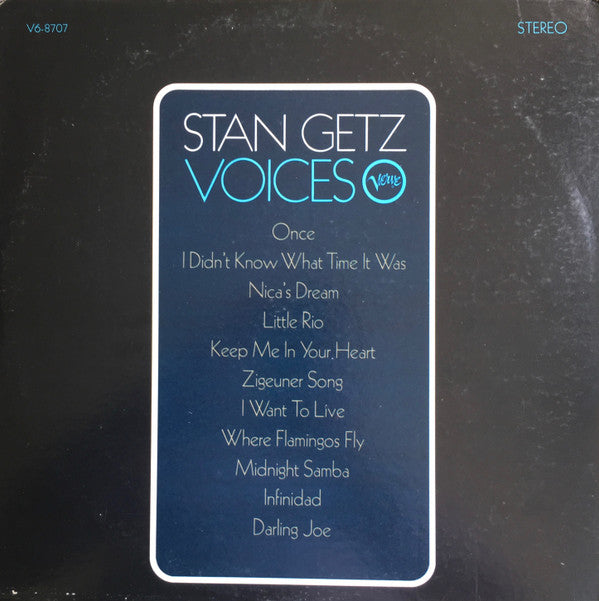 Stan Getz ~ Voices (Vinyl) - Djungel & Jazz