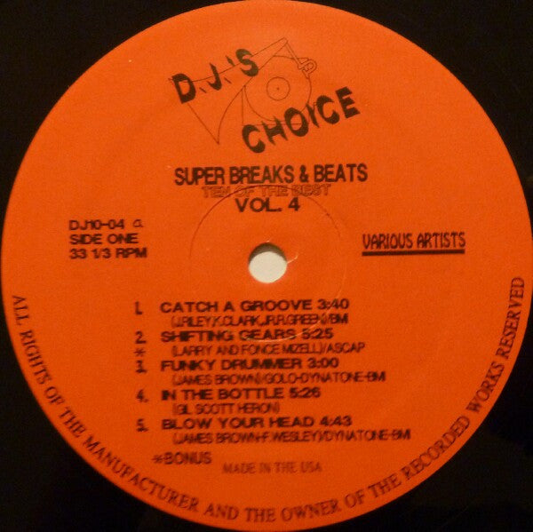 Various : Super Breaks & Beats Vol. 4 (LP, Comp)