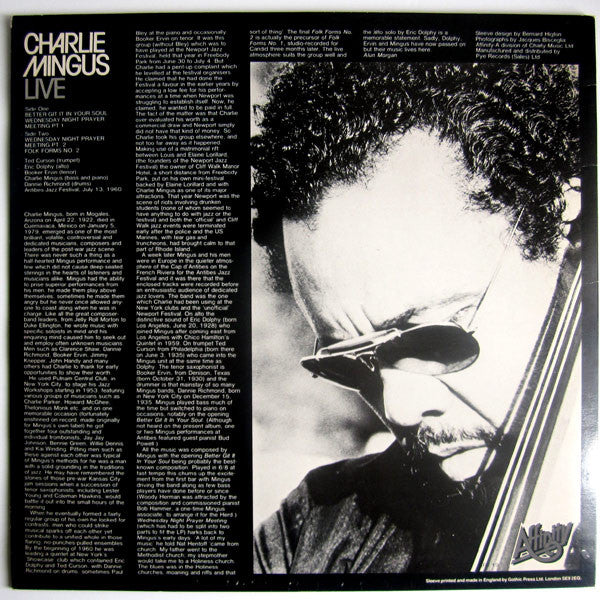 Charlie Mingus ~ Live (Vinyl) - Djungel & Jazz