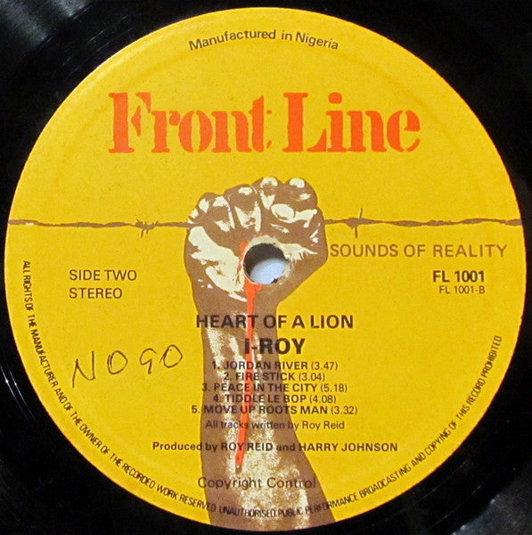 I-Roy ~ Heart Of A Lion (Vinyl) - Djungel & Jazz