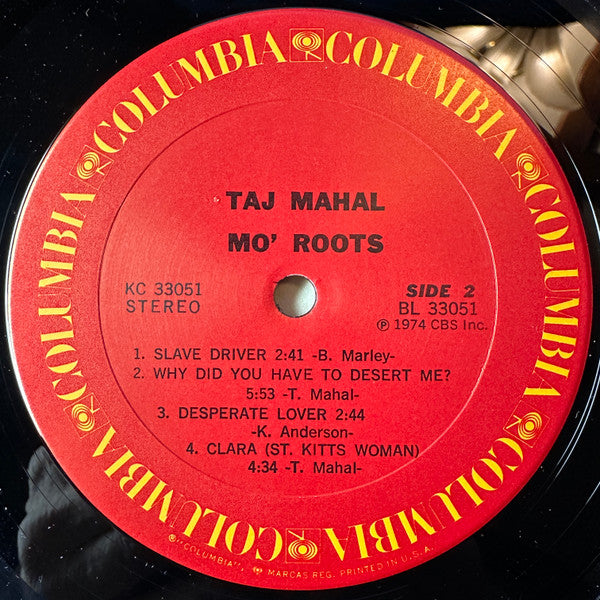 Taj Mahal : Mo' Roots (LP, Album, RP, Car)
