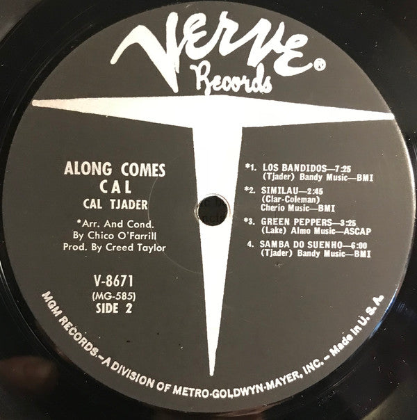 Cal Tjader ~ Along Comes Cal (Vinyl) - Djungel & Jazz