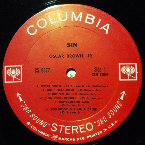 Oscar Brown Jr. ~ Sin & Soul (Vinyl) - Djungel & Jazz